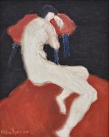 Milton Avery Painting, Nude Female Figure - Sold for $96,000 on 05-18-2024 (Lot 24).jpg